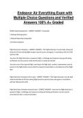 Endeavor Air Everything Exam with Multiple Choice Questions and Verified Answers 100&percnt; A&plus; Graded