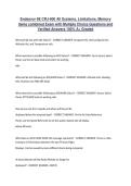 Endeavor 9E CRJ-900 All Systems&comma; Limitations&comma; Memory items combined Exam with Multiple Choice Questions and Verified Answers 100&percnt; A&plus; Graded&NewLine;