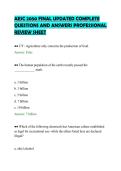 AESC 2050 FINAL UPDATED COMPLETE&NewLine;QUESTIONS AND ANSWERS PROFESSIONAL&NewLine;REVIEW SHEET