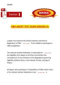 FIBA Agent Test Exam &ndash; FIBA Licensed Basketball Agent Certification &ndash; Practice Exam Questions & Answers &lpar;Graded A&plus;&rpar;