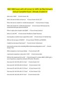MEC SWE Exam with all Correct & 100&percnt; Verified Answers &vert;Actual Complete Exam &vert;Already Graded A&plus;