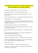 YN1 SWE Exam with all Correct & 100&percnt; Verified Answers &vert;Actual Complete Exam &vert;Already Graded A&plus;