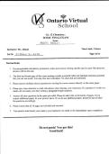 SCH4U Unit 1&comma;2&comma;3&comma;4&comma;5 and Final Test Bundled &vert; Ontario Virtual School Grade 12 Chemistry - 2026 Ed&period;