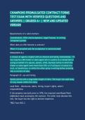 CHAMPIONS PROMULGATED CONTRACT FORMS TEST EXAM WITH VERIFIED QUESTIONS AND ANSWERS &vert; GRADED A&plus; &vert; NEW AND UPDATED VERSION