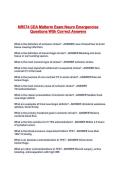 NR574 CEA Midterm Exam Neuro Emergencies Questions With Correct Answers