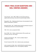 NR601 FINAL EXAM QUESTIONS AND &NewLine;WELL VERIFIED ANSWERS 