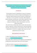 NR 605 Diagnosis and Management in Psychiatric Mental Health Across the Lifespan I &ndash; Chamberlain University &ndash; Complete Exam Questions with Verified Answers