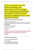 3CX Basic Certification Exam Prep &NewLine;Document 2025&sol;2026 &vert; PBX &NewLine;Administration&comma; VoIP&comma; SIP Trunking & &NewLine;System Configuration Exam QUESTIONS &NewLine;AND VERIFIED ACCURATE SOLUTION &NewLine;&lpar;DETAILED & ELABORATED&rpar; &vert;GET IT 100&percnt; &NewLine;ACCURATE&excl;&excl; 2026 TEST 