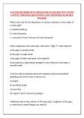 WATER DISTRIBUTION OPERATOR EXAM 2026 TEST WITH LATEST UPDATED &lpar;QUESTIONS AND ANSWERS&rpar; ALREADY PASSED&excl;