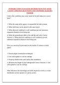 INTRODUCTION TO WATER DISTRIBUTION TEST WITH LATEST UPDATED &lpar;QUESTIONS AND ANSWERS&rpar; ALREADY PASSED