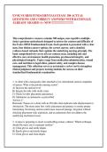 EVOLVE HESI FUNDAMENTALS EXAM - 300 ACTUAL QUESTIONS WITH CORRECT ANSWERS & DETAILED RATIONALES &lpar;ALREADY GRADED A&plus;&rpar;&NewLine;