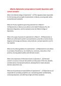 Alberta Optometry Jurisprudence Exam&num;1 Questions with&NewLine;correct answers
