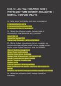 SCOM 123 JMU FINAL EXAM STUDY GUIDE &vert; VERIFIED AND TESTED QUESTIONS AND ANSWERS &vert; GRADED A&plus;&vert; NEW AND UPDATED