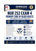 NUR 253 EXAM 4PRIMARY CARE OF OLDERADULTS LGBTQI&plus; HEALTH&comma; BPH & GERIATRIC PRIMARY CARE QUESTIONS WITH CORRCT ANSWERS GRADED A&plus; FOR 2026