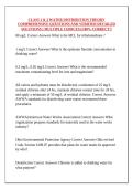 CLASS 1 & 2 WATER DISTRIBUTION THEORY COMPREHENSIVE QUESTIONS AND VERIFIED DETAILED SOLUTIONS &lpar; MULTIPLE CHOICES&rpar; &vert;100&percnt; CORRECT&excl;&excl;