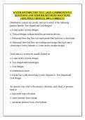WATER DISTRIBUTION TEST  &lpar;2025&rpar; COMPREHENSIVE QUESTIONS AND VERIFIED DETAILED SOLUTIONS &lpar; MULTIPLE CHOICES&rpar; &vert;100&percnt; CORRECT&excl;&excl;