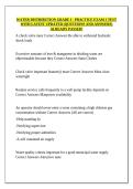 WATER DISTRIBUTION GRADE I - PRACTICE EXAM 1 TEST WITH LATEST UPDATED &lpar;QUESTIONS AND ANSWERS&rpar; ALREADY PASSED&excl;