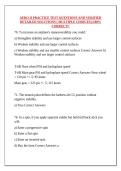 AERO II PRACTICE TEST QUESTIONS AND VERIFIED DETAILED SOLUTIONS &lpar; MULTIPLE CHOICES&rpar; &vert;100&percnt; CORRECT&excl;&excl;