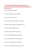 Comprehensive Ophthalmology and Optometry&colon; Key&NewLine;Doctors&comma; Conditions&comma; and InstrumentsExam&num;1 Questions with&NewLine;correct answ ers