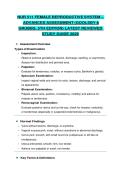 NUR 511 &ndash; Female Reproductive System&colon; Advanced Assessment &lpar;Advanced Assessment&colon; Interpreting Findings and Formulating Differential Diagnoses&rpar; Latest Reviewed Study Guide &lpar;2026&rpar;