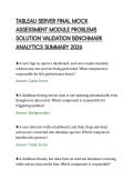 TABLEAU SERVER FINAL MOCK&NewLine;ASSESSMENT MODULE PROBLEMS&NewLine;SOLUTION VALIDATION BENCHMARK&NewLine;ANALYTICS SUMMARY 2026