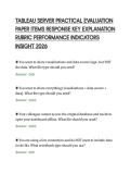 TABLEAU SERVER PRACTICAL EVALUATION&NewLine;PAPER ITEMS RESPONSE KEY EXPLANATION&NewLine;RUBRIC PERFORMANCE INDICATORS&NewLine;INSIGHT 2026