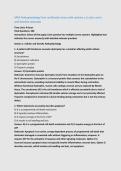 APEA Pathophysiology Final certification Exam with sections a&comma; b and c and a&NewLine;well detailed rationales