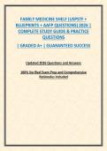 FAMILY MEDICINE SHELF &lpar;USPSTF &plus; BLUEPRINTS &plus; AAFP QUESTIONS&rpar; 2026 &vert; COMPLETE STUDY GUIDE & PRACTICE QUESTIONS