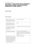 6020 MidTerm  EXAM LATEST SOUTH UNIVERSITY &vert; QUESTIONS & CORRECT VERIFIED ANSWERS &vert;DOWNLOAD TO SCORE GRADE A&plus;