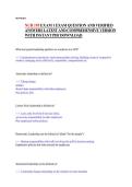 NUR 19- Complete Exam 1 Material with Verified Answers and Practice Questions