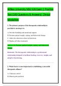 Wilkes University NSG 526 Complete Exam Bundle &lpar;Exam 1&comma; Exam 2 & Exam 3&rpar; &vert; Questions&comma; Answers & Rationales