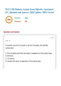 WGU C201 Business Acumen Exam Objective Assessment &vert; OA &vert; Questions and Answers &vert; 2026 Updates &vert; 100&percnt; Correct
