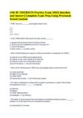LAW OF CONTRACTS Practice Exam 2026 Question&NewLine;and Answer &vert; Complete Exam Prep Using Previously&NewLine;Tested Content