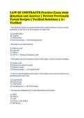 Law of Contracts Complete Exam Bundle &vert; 2026 Questions & Answers Pack &vert; Verified Revision Material &vert; A&plus; &vert; 100&percnt; Study Set