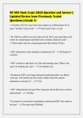 WI NHA State Exam 2026 Question and Answer &vert;&NewLine;Updated Review from Previously Tested&NewLine;Questions &vert; Grade A&plus;