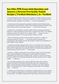 Zac Files PPR Exam 2026 Question and&NewLine;Answer &vert; Newest Previously Tested&NewLine;Scripts &vert; Verified Solutions &vert; A&plus; Verified