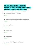 Package deal&colon;&colon;&colon; AP MACROECONOMICS Exams Questions and Answers &vert; 2026&sol;2027