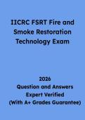 IICRC FSRT Fire and Smoke Restoration Technology Exam Questions and Answers &vert; Study Guide & Practice Test PDF 2026