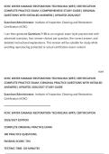 IICRC WATER DAMAGE RESTORATION TECHNICIAN &lpar;WRT&rpar; CERTIFICATION&NewLine;COMPLETE PRACTICE EXAM &vert; ORIGINAL PRACTICE QUESTIONS WITH DETAILED&NewLine;ANSWERS &vert; UPDATED 2026&sol;2027 STUDY GUIDE