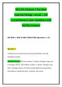 BIOL101 Module 4 Test Bank &NewLine;Essential Biology I w&sol;Lab &vert; 100 &NewLine;Comprehensive Exam Questions with &NewLine;Verified Answers 