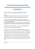 WGU D199 Introduction to Physical and Human Geography&colon; Summary & Test with Questions and Answers &lpar;2026&sol;2027 Edition&rpar;