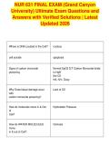 NUR 631 FINAL EXAM &lpar;Grand Canyon&NewLine;University&rpar; Ultimate Exam Questions and&NewLine;Answers with Verified Solutions &vert; Latest&NewLine;Updated 2026