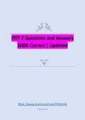 OTP 2 Questions and Answers 100&percnt; Correct &vert; Updated