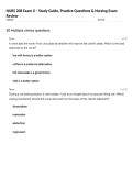NURS 208 Exam II &ndash; Study Guide&comma; Practice Questions & Nursing Exam Review