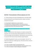 NUR 635 ADVANCED PHARMACOLOGY MIDTERM 2026&sol;2027 &vert; Complete Review &vert; Guaranteed Pass &vert; Pass Guaranteed - A&plus; Graded&NewLine;&NewLine;