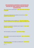 CDFA ENVIRONMENTAL MONITORING & INVESTIGATION EXAM &NewLine;QUESTIONS AND CORRECT ANSWERS &vert;2026&sol;2027 UPDATED &NewLine;&vert;GUARANTEED PASS&period;
