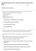 NUR 208 Peds Final Exam Practice &ndash; Study Guide&comma; Questions & Pediatric Nursing Review