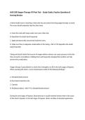 NUR 208 Oxygen Therapy ATI Post Test &ndash; Study Guide&comma; Practice Questions & Nursing Review