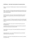 NUR 208 Exam 1 &ndash; Study Guide&comma; Practice Questions & Nursing Exam Review