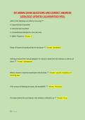 SPI ARDMS EXAM QUESTIONS AND CORRECT ANSWERS &NewLine;&vert;2026&sol;2027 UPDATED &vert;GUARANTEED PASS&period;